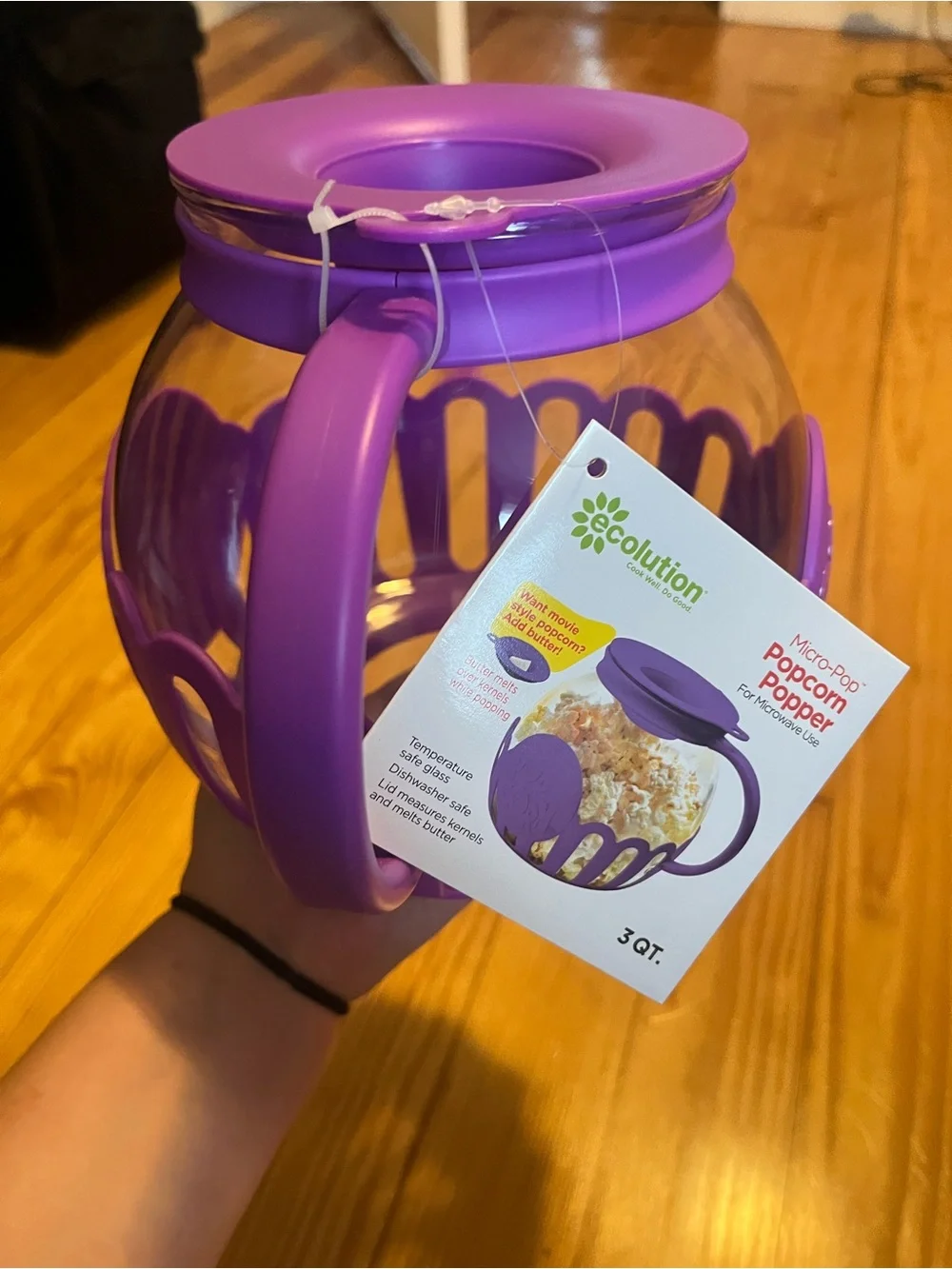 Purple Popcorn branded Popcorn maker